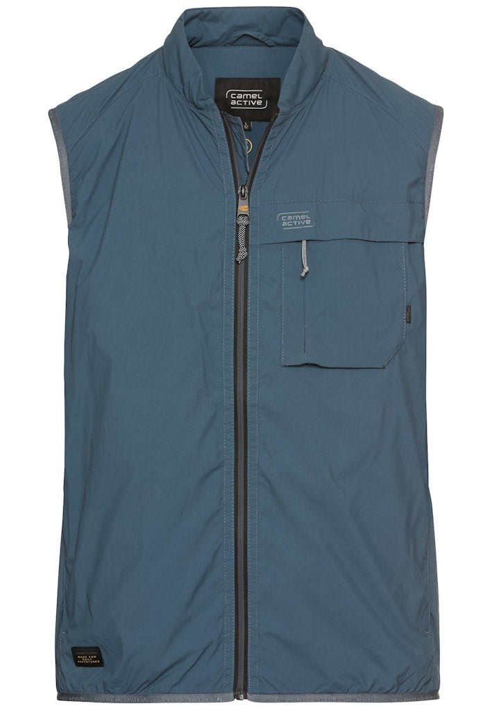 Camel active Herren Westen Tinted Blue