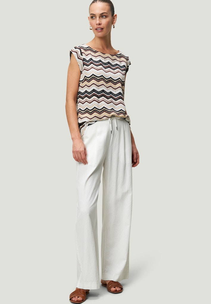 Zero Damen Blusen Beigeblack