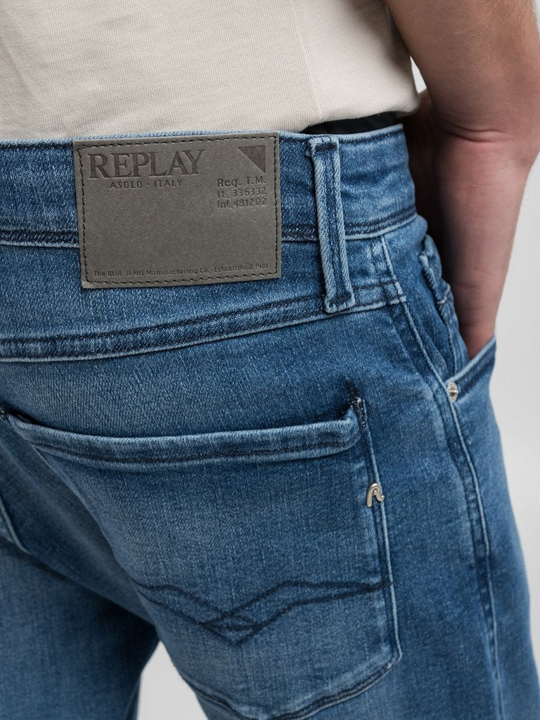 Replay Herren Jeans Medium Blue