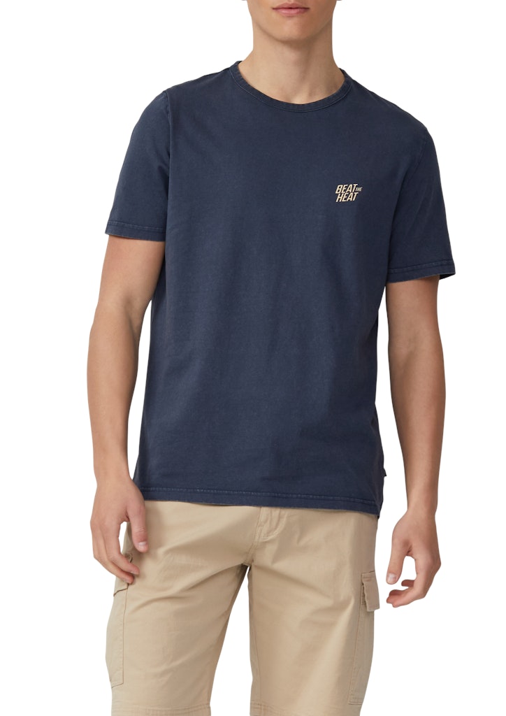 QS by S.Oliver Herren T-Shirts kurz Blue