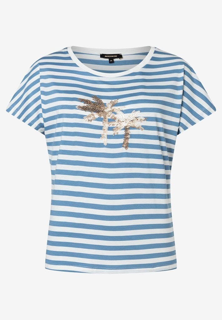More & More Damen T-Shirts Yarn Strip