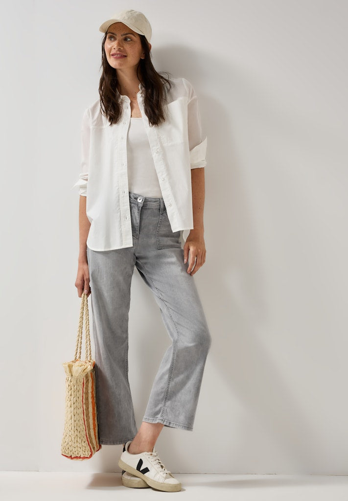 Cecil Damen Hosen Light Gre