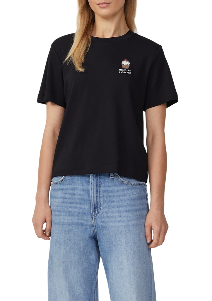 S. Oliver red Damen T-Shirts Grey/Black