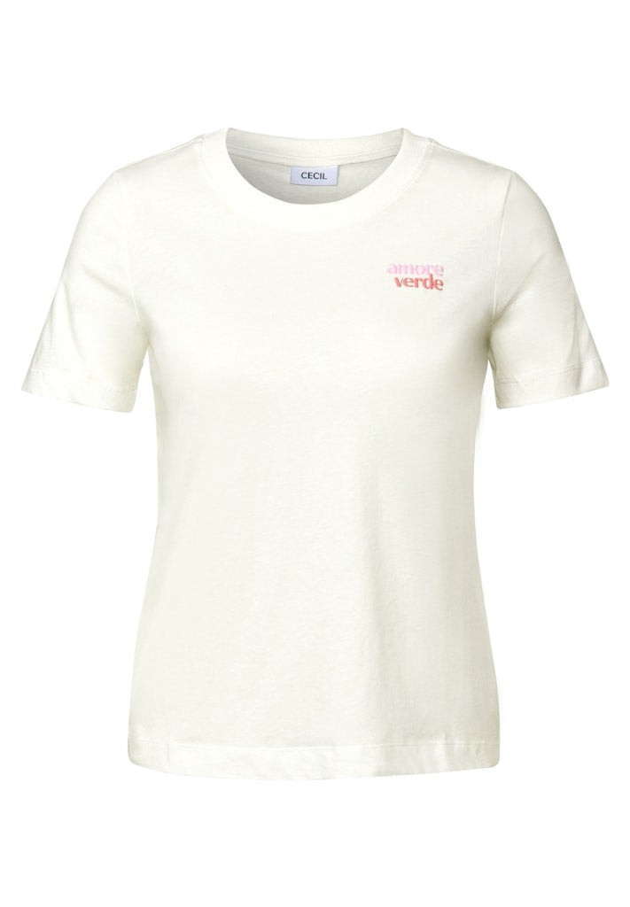 Cecil Damen T-Shirts Vanilla W