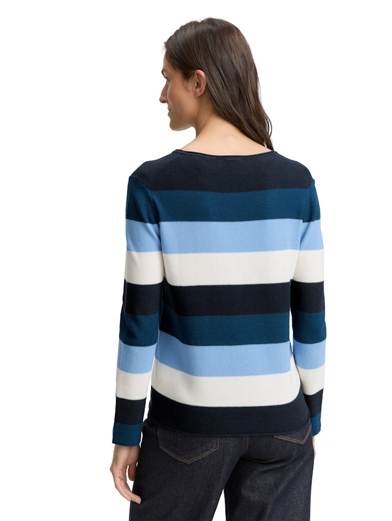 Tom Tailor Damen Sweatshirts Big Teal Knit S
