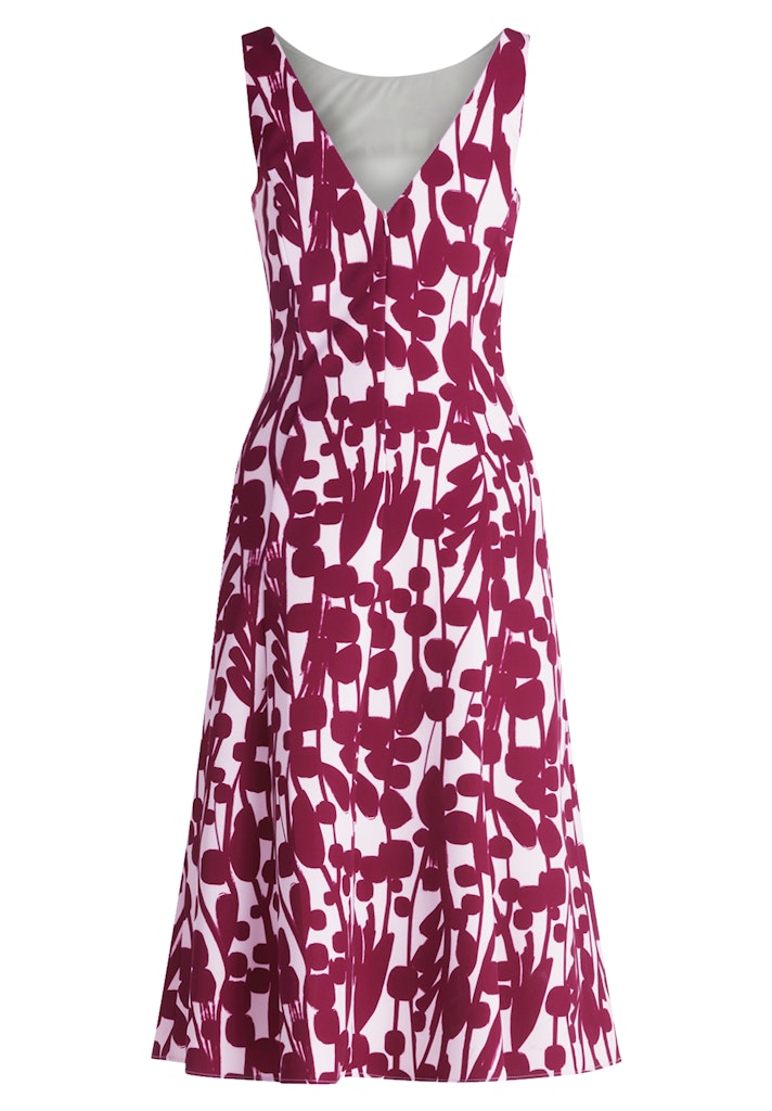 Vera Mont Damen Kleider Cream/Dark Red