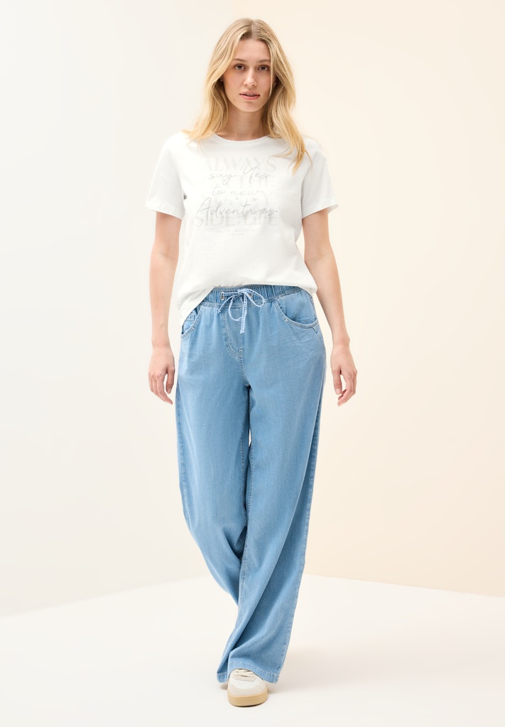 Cecil Damen T-Shirts Vanilla W