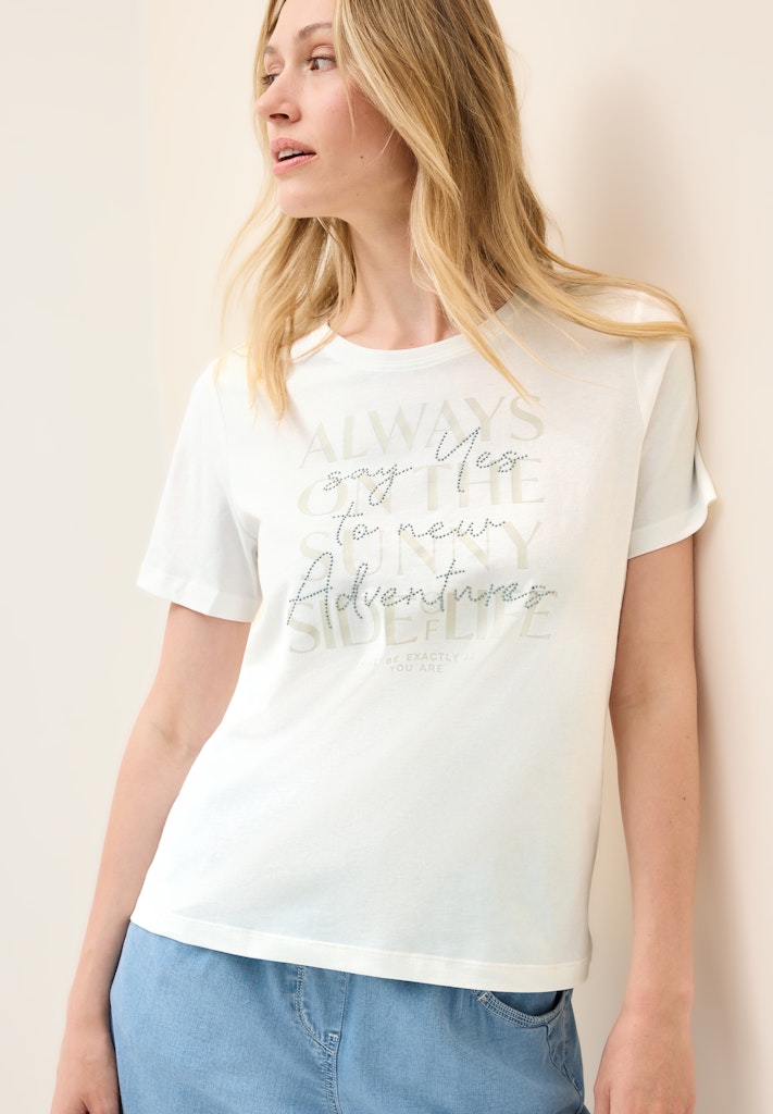 Cecil Damen T-Shirts Vanilla W