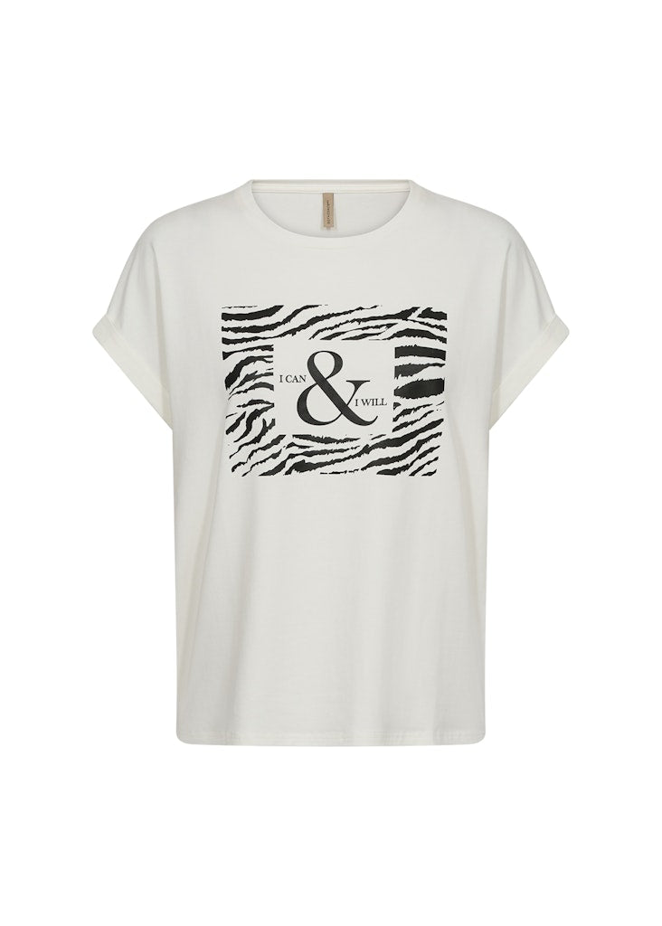 Soya Concept Damen T-Shirts Offwhite