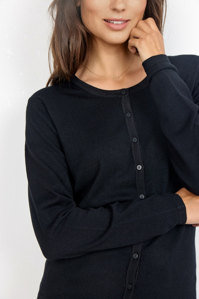 Soya Concept Damen Strickjacken Black