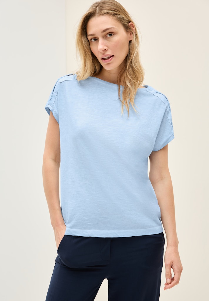 Cecil Damen T-Shirts Pastel Bl