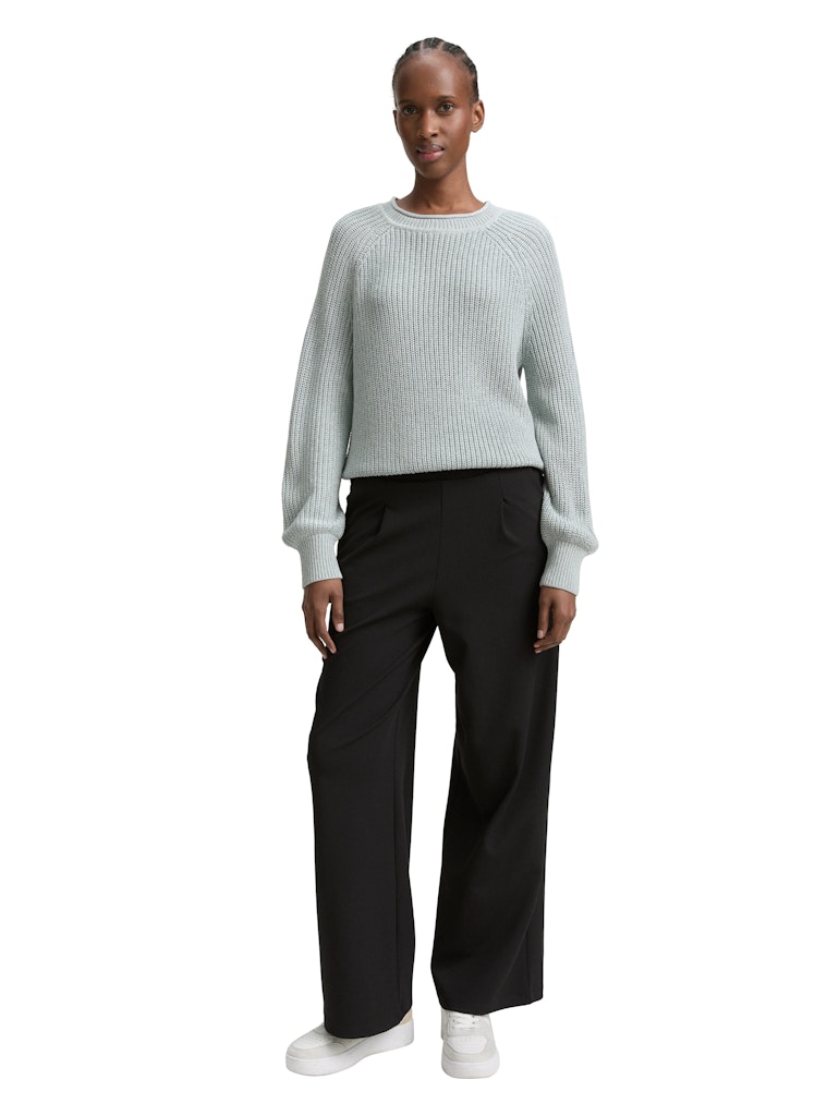 Tom Tailor denim Damen Pullover Silver Cloud Bl