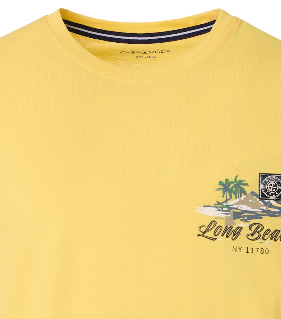 Casa Moda Herren T-Shirts kurz Gelb