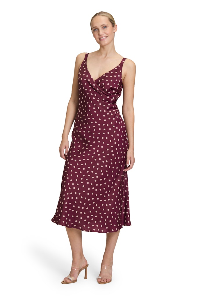 Vera Mont Damen Kleider Dark Red/Beige