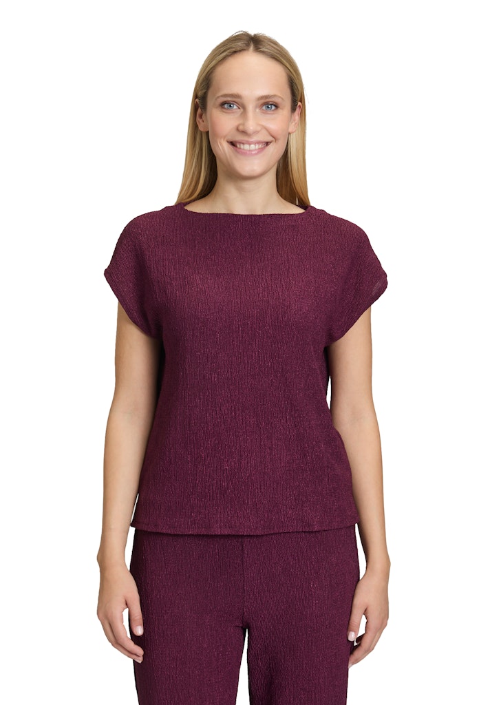 Cartoon Damen T-Shirts Dark Aubergine