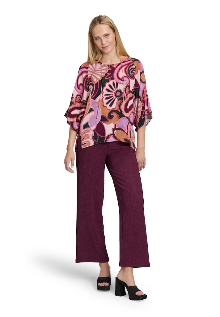 Cartoon Damen Hosen Dark Aubergine