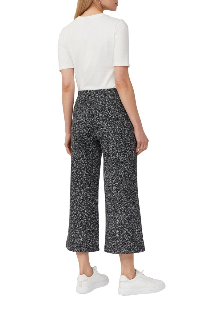 S. Oliver black Damen Hosen Grey/Black