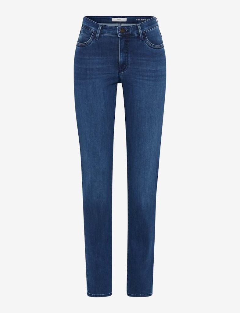 Brax Damen Jeans Used Blue