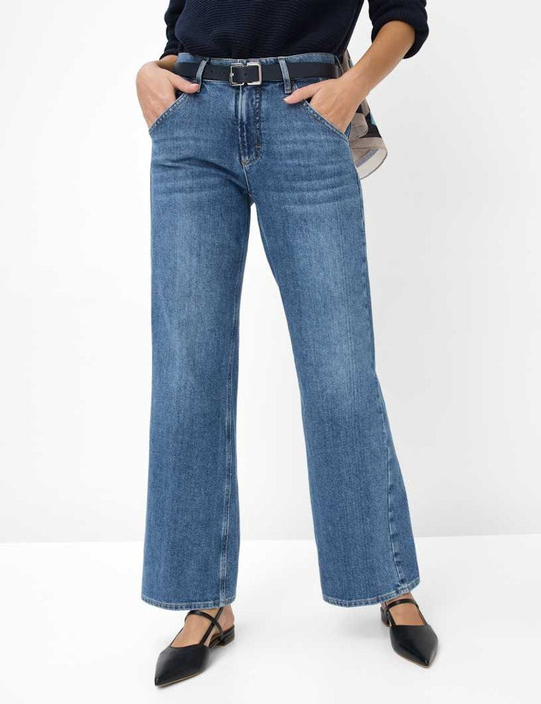 Brax Damen Jeans Used Regular Bl