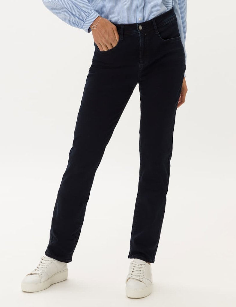 Brax Damen Jeans Clean Dark Blue