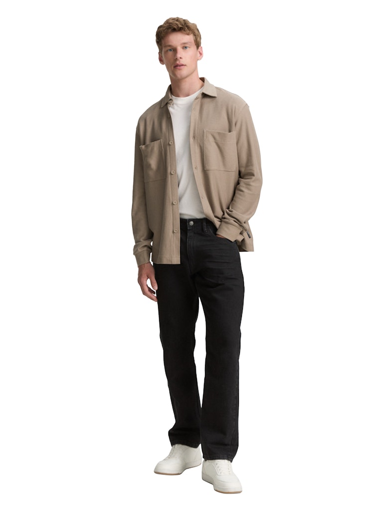 Tom Tailor denim Herren Hemden lang Roasted Nut Bro