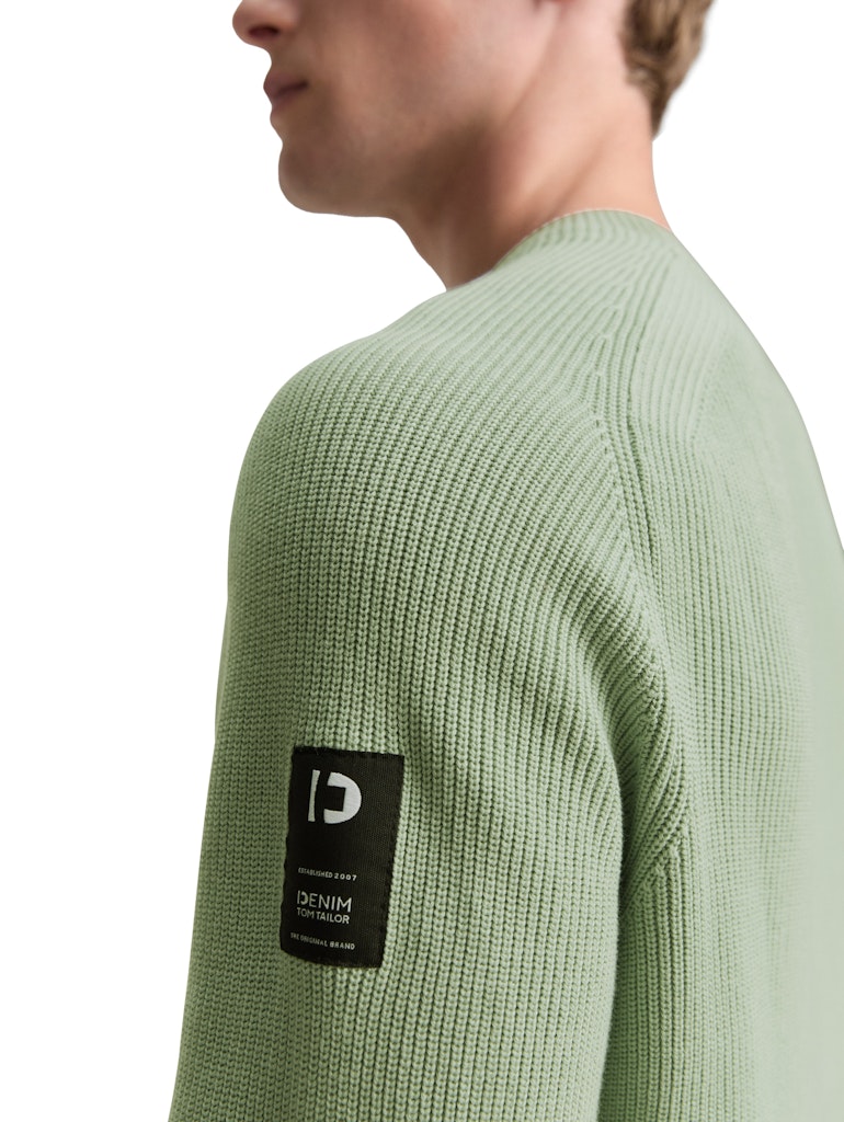 Tom Tailor denim Herren Pullover Fresh Mint Gree