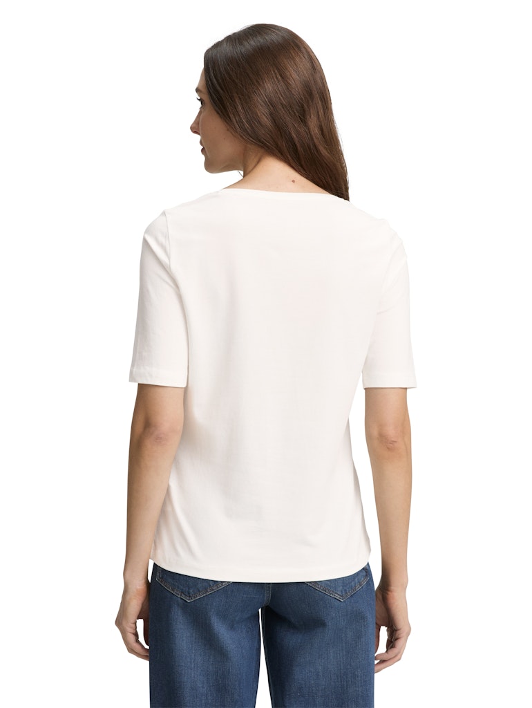 Tom Tailor Damen T-Shirts Off White