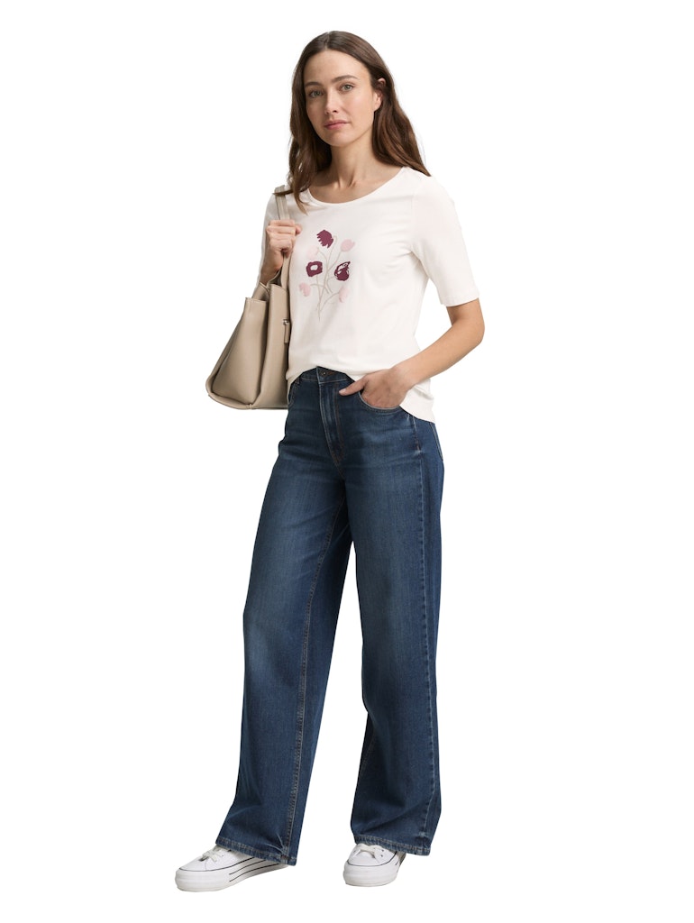 Tom Tailor Damen T-Shirts Off White