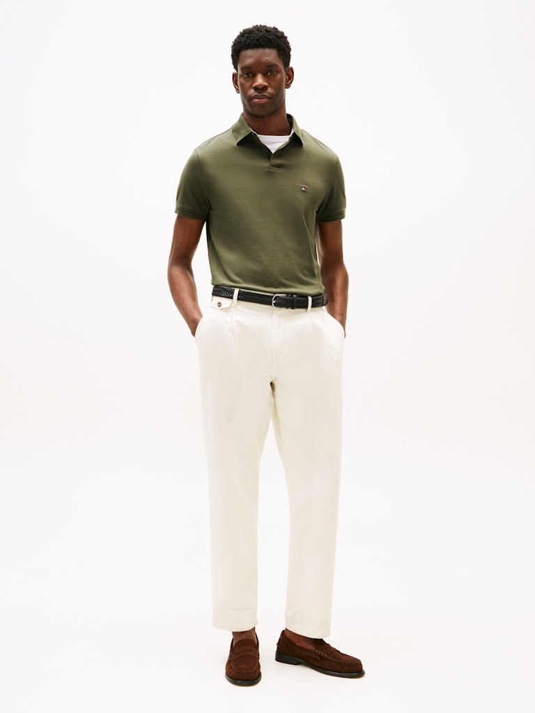 Tommy Hilfiger Herren Polo-Shirts Rbn Khaki