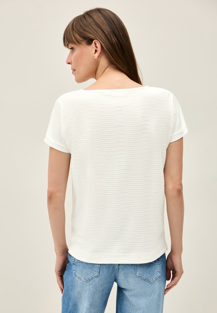 Cecil Damen T-Shirts Vanilla W