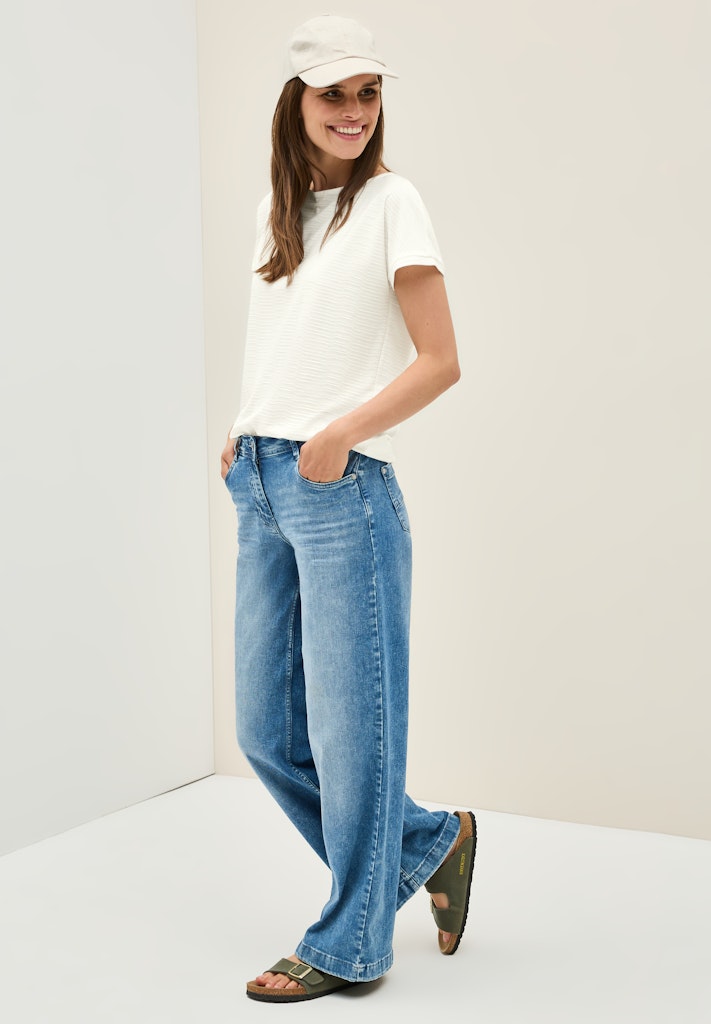 Cecil Damen T-Shirts Vanilla W