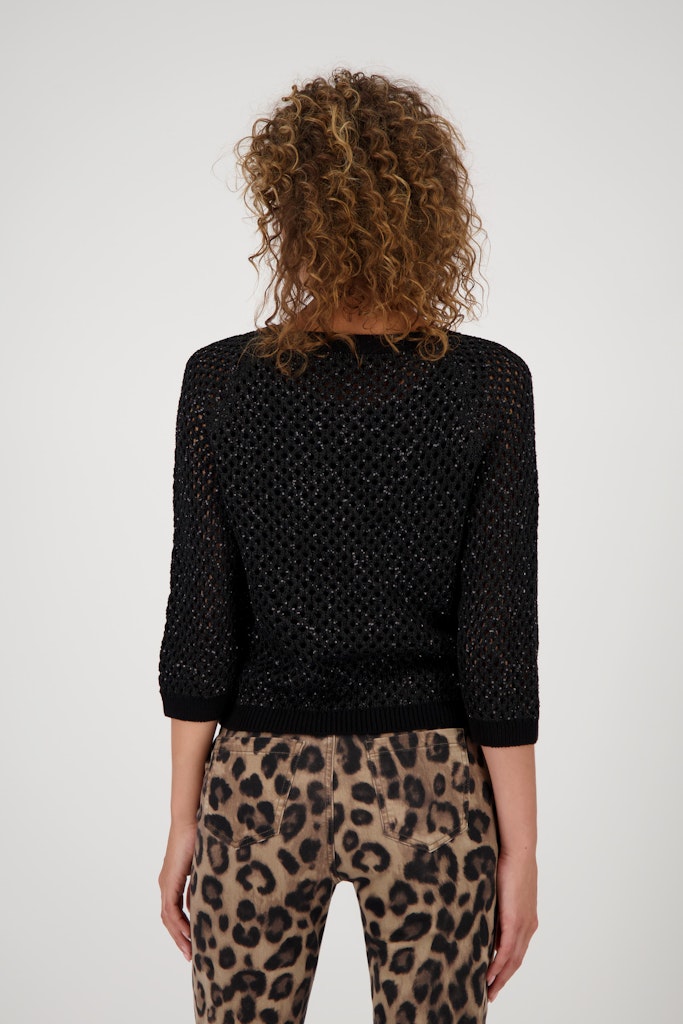 Monari Damen Pullover Schwarz