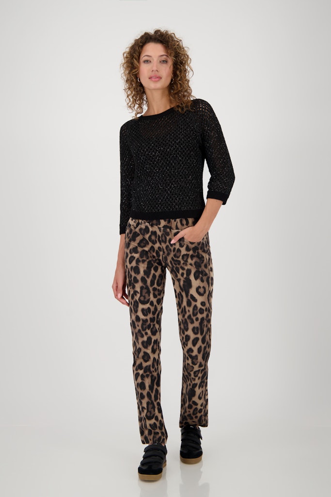 Monari Damen Pullover Schwarz