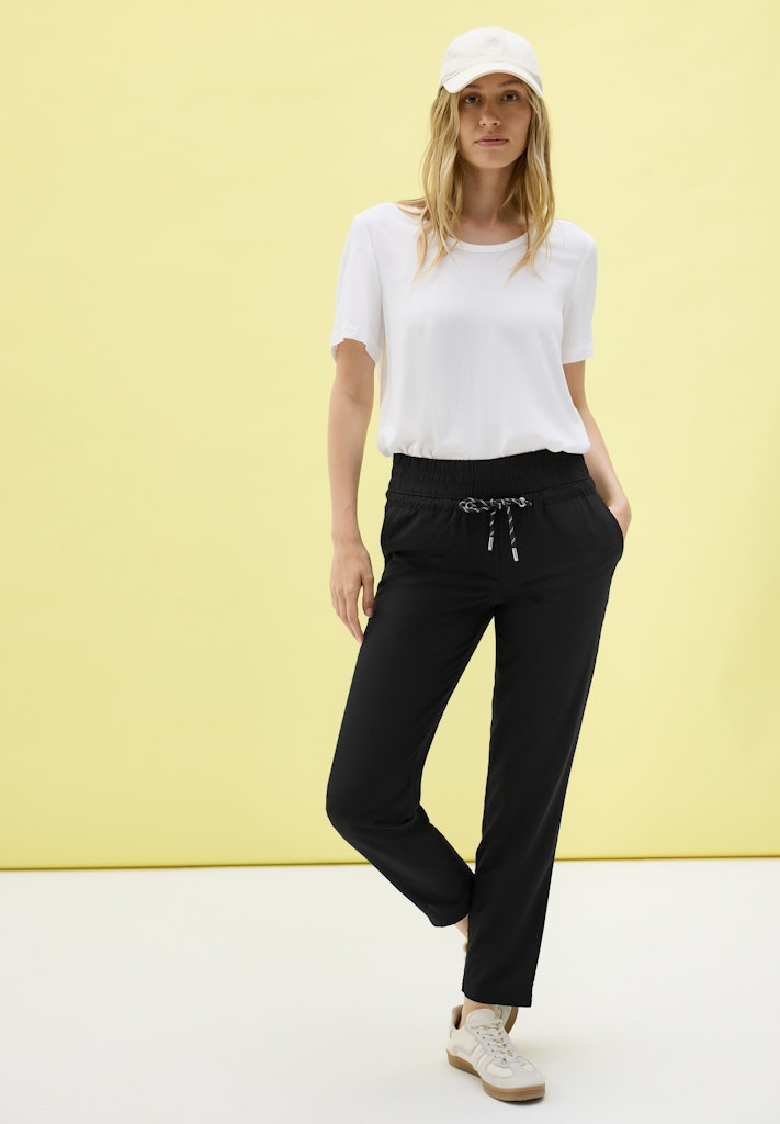 Cecil Damen Hosen Black