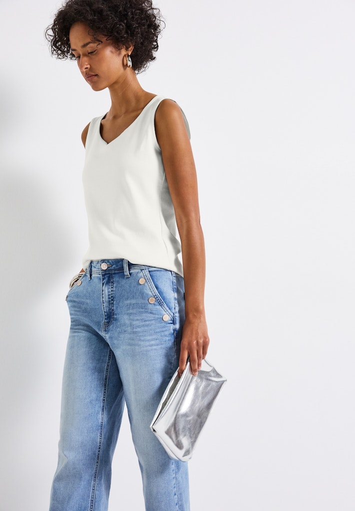 Street One Damen T-Shirts Off White