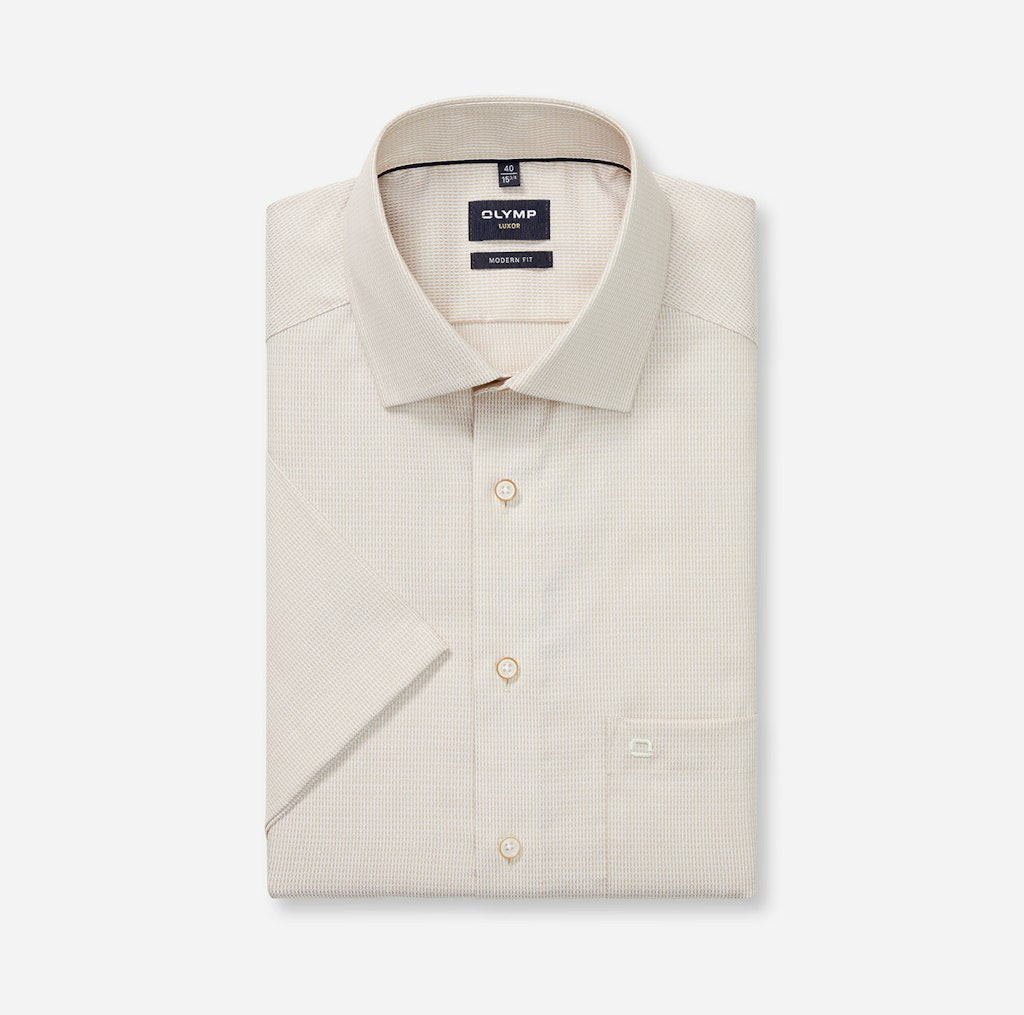 Olymp Herren Hemden kurz  Natur