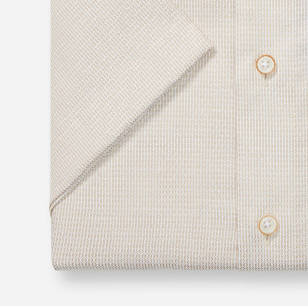 Olymp Herren Hemden kurz  Natur