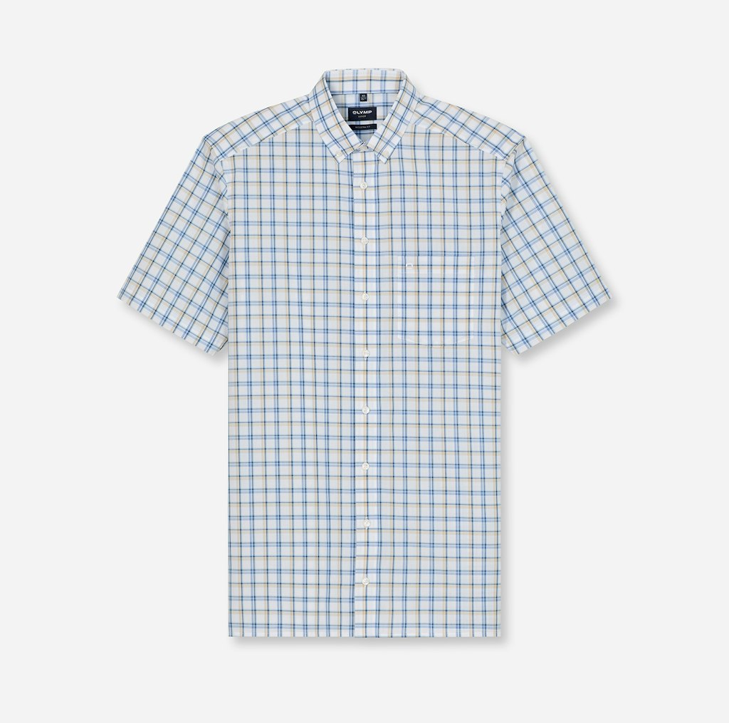 Olymp Herren Hemden kurz  Blau