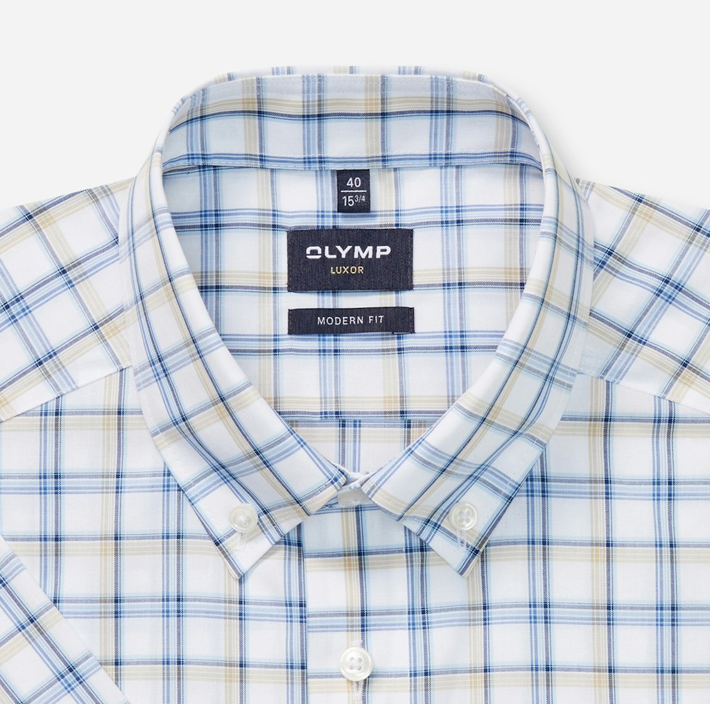 Olymp Herren Hemden kurz Blau