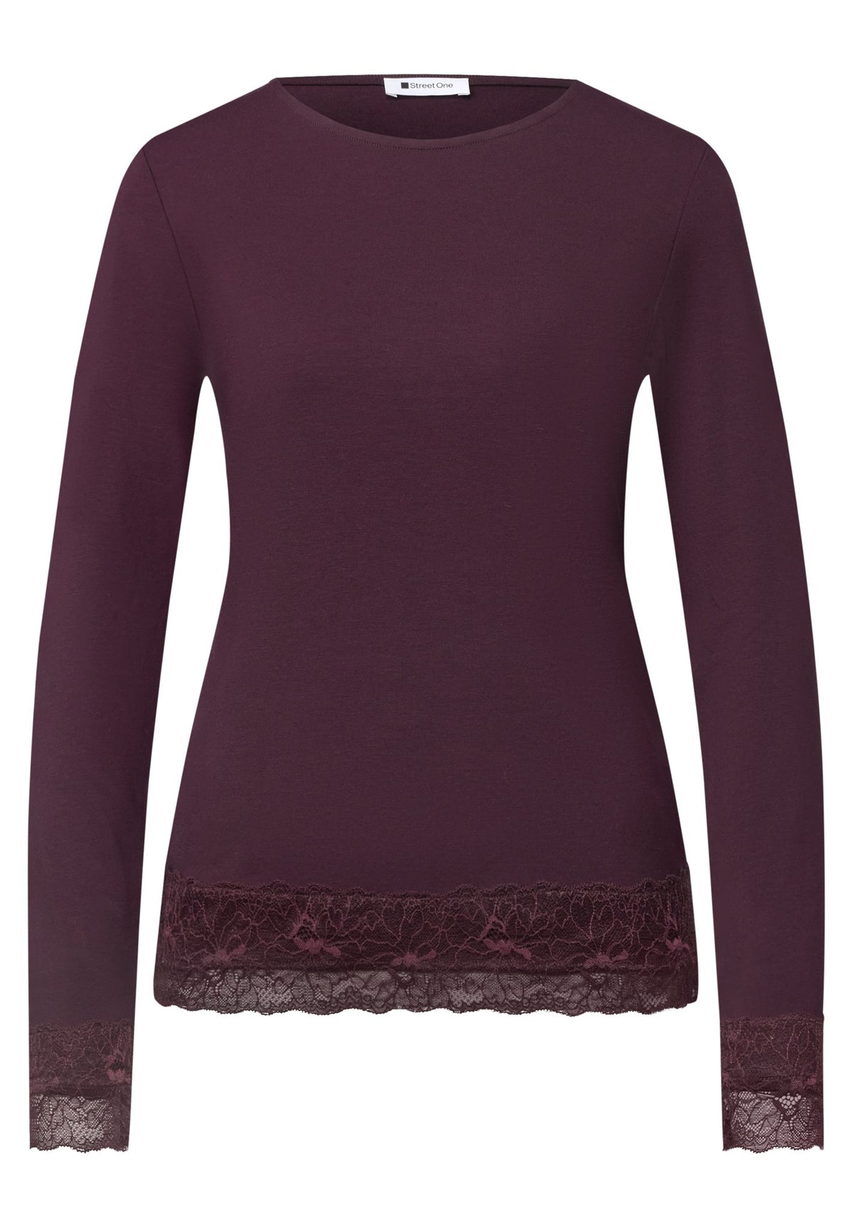 Street One Damen T-Shirts Berry Plu