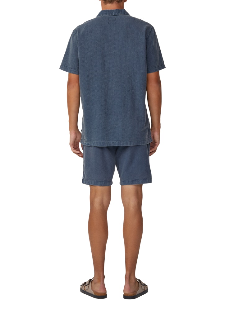 QS by S.Oliver Herren Hemden kurz Blue