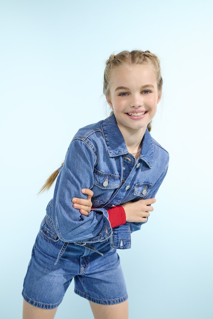 Only Mädchen Jacken Medium Blue Den