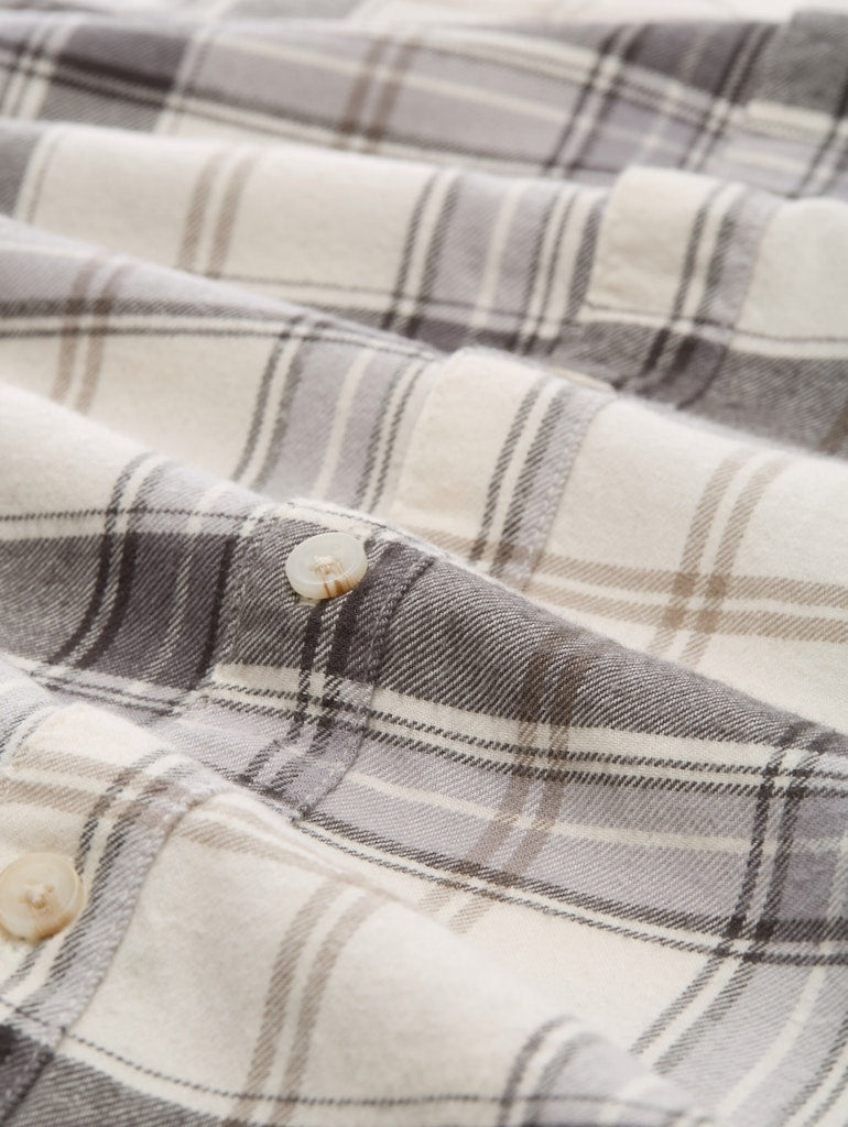 Tom Tailor denim Herren Hemden lang Off White Check