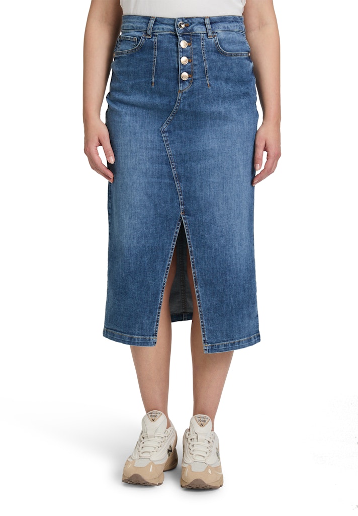 Cartoon Damen Rcke Dark Blue Denim