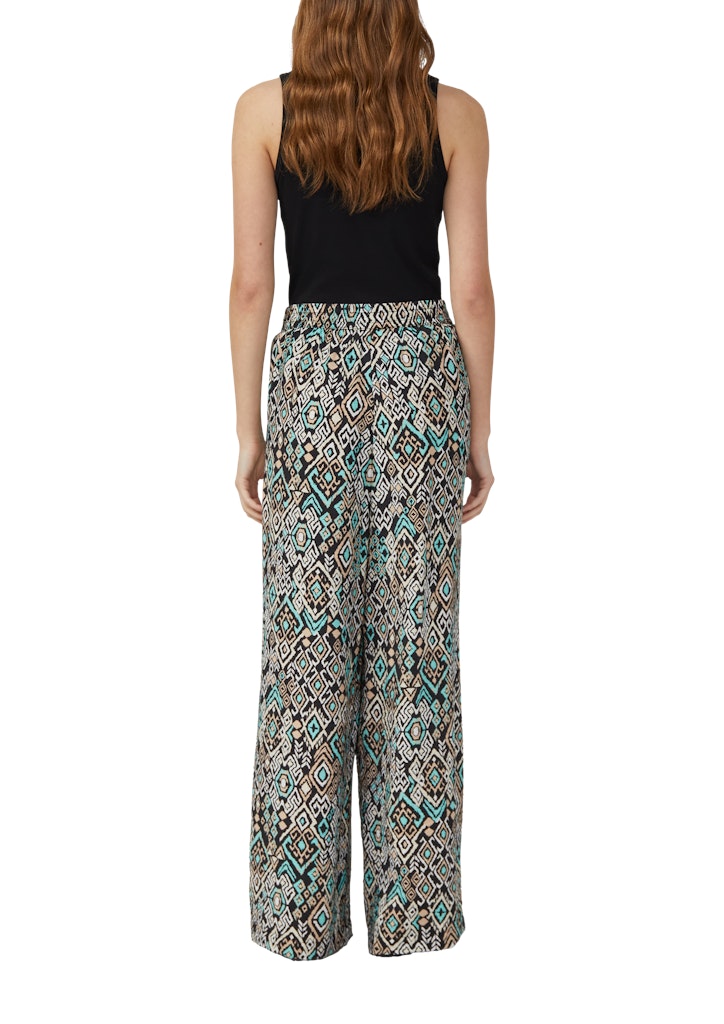 S. Oliver red Damen Hosen Grey/Black
