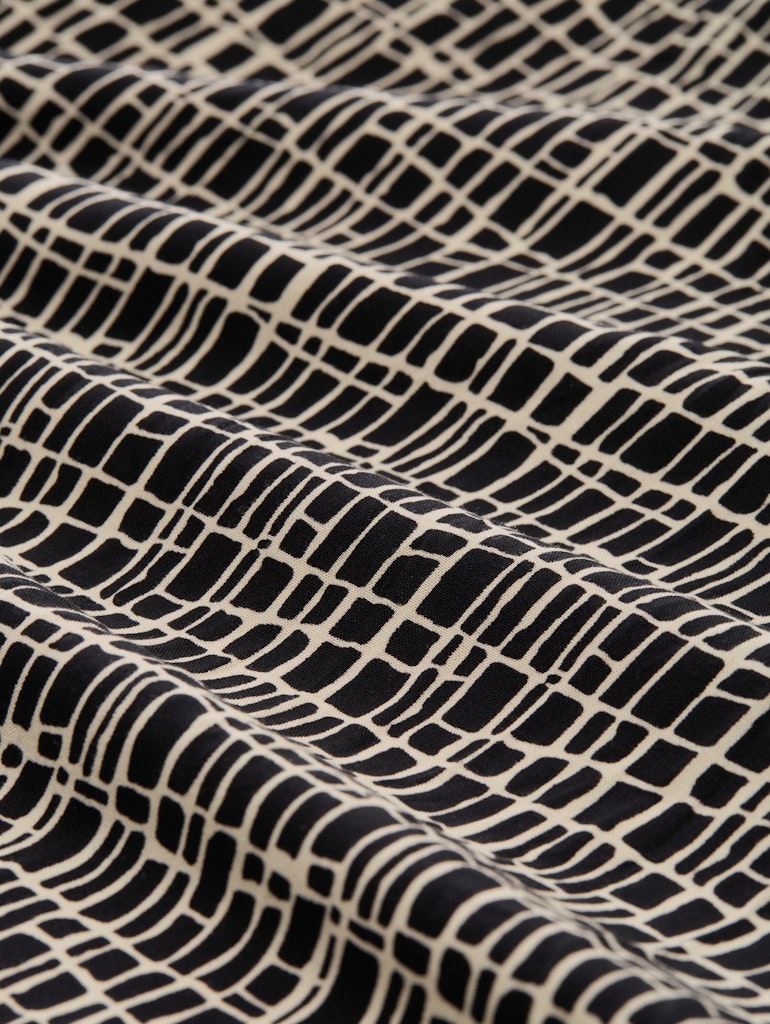 Tom Tailor Damen Hosen Abstract Black