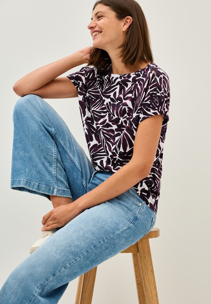 Cecil Damen T-Shirts Mulberry