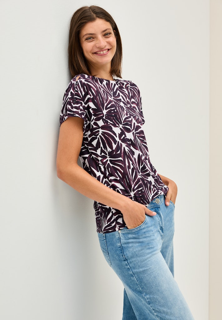 Cecil Damen T-Shirts Mulberry