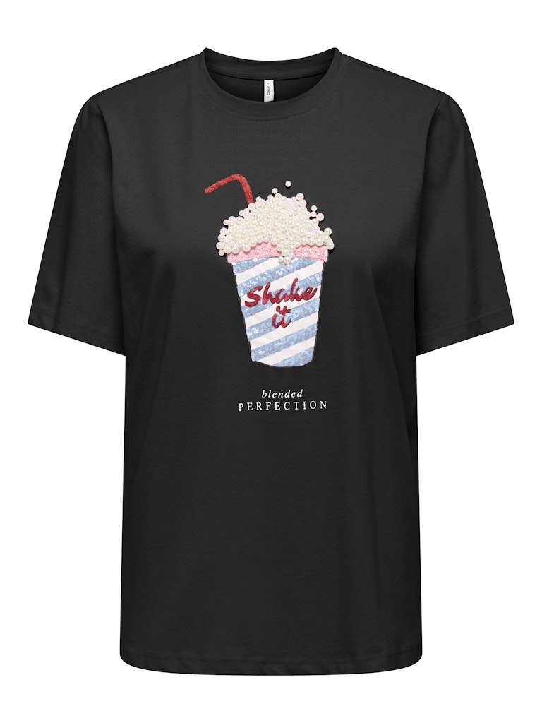 Only Damen T-Shirts Black/Shake It