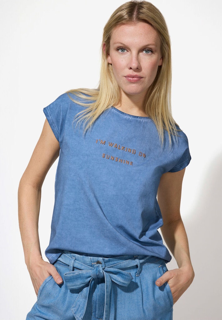 More & More Damen T-Shirts Jeans Blue